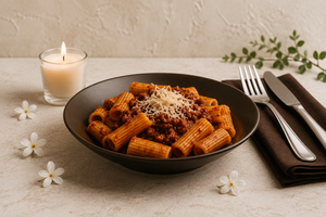 Premium Matte Brown <b>Ceramic</b> Pasta Bowl <b>Plate</b> Deep Stoneware Dinner <b>Plate</b> Modern Rustic Serving Bowl for Pasta, Salad, Soup - Product Image 2