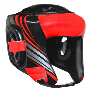 Professional Leather MMA Boxing Helmet Protector Kick Boxing Head Guard for Martial Arts Training Wholesale Sports - Product Image 2