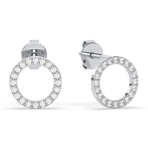 Boucles d'oreilles à visser REYES, dernier design, en argent sterling 925, diamants de laboratoire CVD HPHT, pour femmes, vente en gros, bijoux fins - Product Image 1