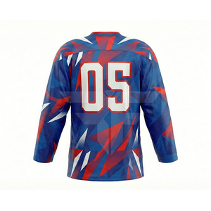 Custom Sublimation Hockey Jersey High Strength Mesh Fabric Unisex Adult Fit Short Sleeve Breathable Plus Size Ice Hockey Jersey - Product Image 2