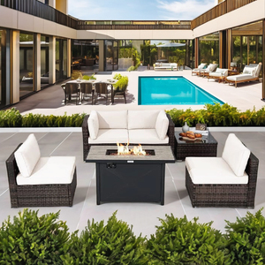 Modern Wicker Furniture <b>for</b> Home Decor Versatile and Durable <b>for</b> Indoor Living Room <b>Outdoor</b> Hotel Courtyard Use Natural Beauty - Product Image 1