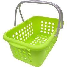 Cesto portaoggetti in pino verde Inomata - Product Image 1