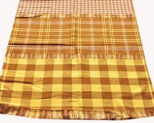 Acrylic Cutting Dobby Stole Scarf Custom Luxury Two-Side Pure long Scarf Checkered Traditional Knitted Scarf - Product Image 2
