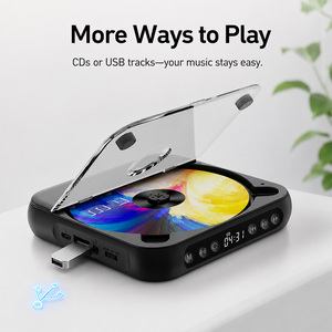 Mini lecteur CD portable pour système Hi-Fi domestique, lecture de musique sur CD compact, fabrication OEM personnalisée - Product Image 3