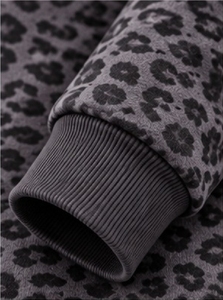 Index Apparel Tracksuit Set <b>Leopard</b> <b>Print</b> Full Zip <b>Hoodie</b> Jogging Pants Breathable Casual Wear Autumn Outfit - Product Image 5