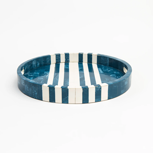 Plateau de service en résine artisanale Faizacraft, design écologique et unique, plateaux de rangement - Product Image 1