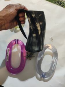 Cadena de eslabones de resina, decoración de pared con eslabones de resina colgantes, arte de resina acrílica moderno y único al precio más bajo. - Product Image 4