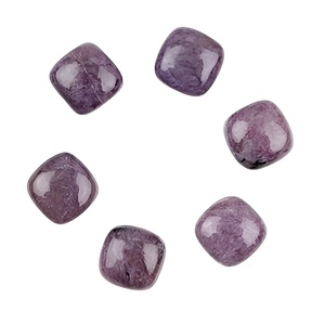 ควอตซ์สีม่วงธรรมชาติคุณภาพสูงขนาด 12 มม. รูปทรงคุชชั่นขัดเรียบ ปรับขนาดได้ เหมาะสำหรับทำเครื่องประดับ - Product Image 1