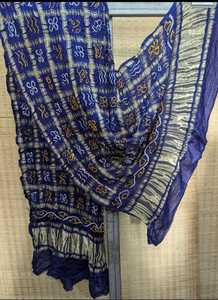 Dupatta Ghatchola de Seda Gaji Premium con Bordado Bandhani, Dupatta Étnica - Product Image 5