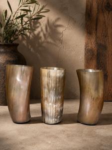 Verre Highball de Luxe en Corne de Buffle, Fait Main, Verre à Boire Haut de Gamme en Corne Naturelle, Vaisselle Artisanale Premium, Verre Écologique pour Boissons - Product Image 6