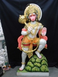 Beautiful Marble Handmade Idol Hanuman Murti - Product Image 4