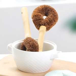 Home cleaning wash tool coconut fiber scrubber cheap cost eco friendly coco coir <b>scrubbing</b> <b>brush</b> - Product Image 5