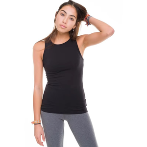 Women Solid Color Knitted Sleeveless Tank <b>Top</b> O-Neck Breathable Regular Length Casual Style - Product Image 3