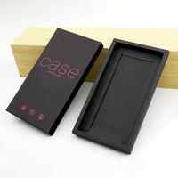 Boîte en papier kraft rigide personnalisée, écologique, portable, haut de gamme, pour emballage de téléphone portable, avec fenêtre, matériaux recyclés