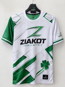 เสื้อยืด ZIAKOT รุ่นใหม่ ดีไซน์พิเศษสำหรับผู้ชาย สีฟ้าอ่อน ดำ-ขาว สำหรับออกกำลังกาย - Product Image 2