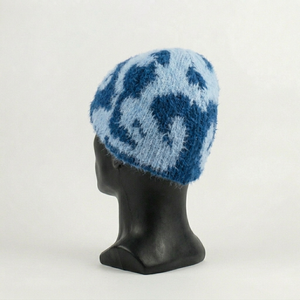 Gorro de Mohair Personalizado con Logotipo OEM y ODM para Hombre, Gorro Deportivo Tejido Cálido para Invierno, Gorro de Mohair Afelpado para Exteriores - Product Image 4