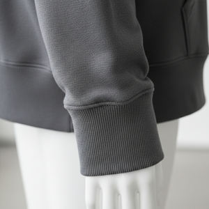 Sweat à capuche long et ample en polaire pour femme, grande taille, personnalisé, de haute qualité, en coton, pour l'hiver, avec col à capuche, poches avant et épaules tombantes - Product Image 5