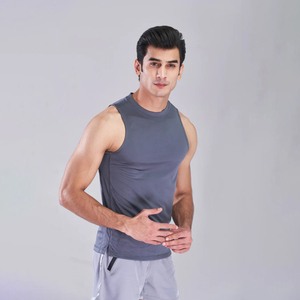 Chaleco Deportivo Sin Mangas de Algodón Grueso 2025, Chaleco Deportivo con Cuello Redondo para Hombre, Logotipo Personalizado, Camiseta sin Mangas para Hombre, Servicio OEM - Product Image 5