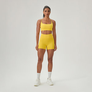 Soutien-gorge de sport professionnel pour femmes, confortable, à maintien élevé, grande taille, pour fitness, gym et yoga, personnalisable, uni, rembourré et respirant - Product Image 6