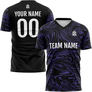 Maillot de football américain sublimé, prix usine, 100 % polyester, antibactérien, respirant, extensible dans quatre sens, kit complet. - Product Image 3