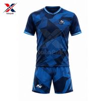 Uniformes Oficiales de Fútbol para Niños, Cuello Redondo, Impresión por Transferencia de Calor, Manga Corta, 100% Poliéster, Transpirable y Ligero