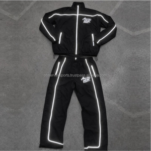 Conjunto Cortavientos Personalizado de Fabricante, Chaqueta con Cremallera y Bordado, Conjunto Deportivo, Pantalón de Nylon, Conjunto Cortavientos - Product Image 1
