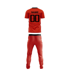 Uniforme de Cricket al Por Mayor a Precio Económico, Transpirable, de Manga Corta, Estampado, 100% Poliéster, con Nombre de Equipo Personalizado para Venta en Línea - Product Image 4