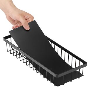 Organisateur de rangement coulissant à 2 niveaux pour évier, armoire de rangement de cuisine avec tiroir coulissant en fil métallique 10,7 po L x 14,2 po P - Product Image 2