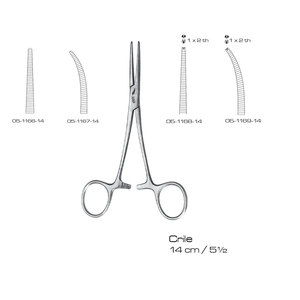 Pinces hémostatiques Crile 14 cm, instrument chirurgical manuel pour hémostase, certifié CE, en acier inoxydable - Product Image 1