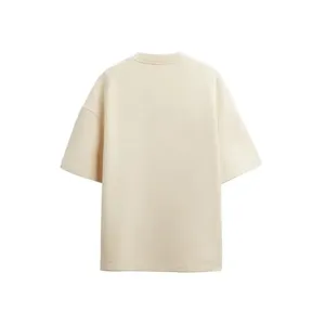 T-shirt en jersey 100 % coton biologique de haute qualité, coupe oversize, épaules tombantes, 240 g/m², impression numérique et broderie, vente en gros - Product Image 3