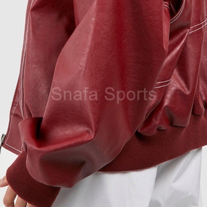 Custom logo Best Price Durable New Style Women Leather Jacket WindProof Custom made logo Leather Jackets For Sale in low price - Product Image 2