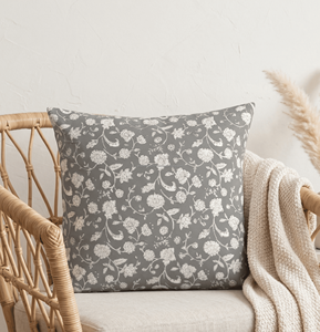 Botanical Leaf Hand Block Print Cotton <b>Pillow</b> Cover Natural Soft Fabric for Cushion Decor Lavish Look Beautiful Print Pillowsham - Product Image 1
