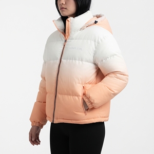 Chaqueta Acolchada Transpirable con Capucha y Cremallera Completa para Mujer HAWKEYE, de Color Degradado, Manga Larga, Abrigo Grueso y Cálido para Invierno y Actividades al Aire Libre - Product Image 6