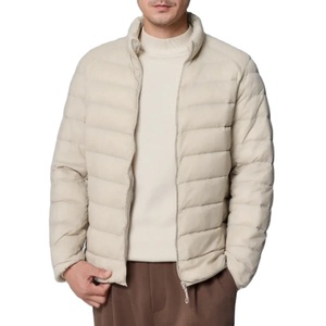 Veste matelassée légère pour homme, manteau matelassé coupe-vent imperméable, coupe-vent chaud d'hiver en toile - Product Image 1