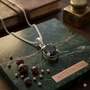 Colgante de Ónix Solitario en Plata 925 con Engaste de Garra, Estilo Clásico, Unisex, para Uso Diario - Product Image 3