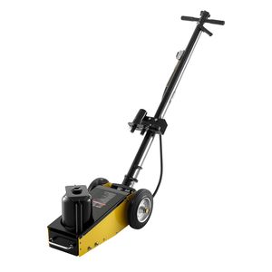 Gato hidráulico de suelo de acero de 22 toneladas (48501 lb) con pistón único, elevación rápida, postes de extensión y bomba de aire para elevación de vehículos - Product Image 1