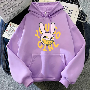 Sudadera con Capucha Digital Circus para Mujer, Sudadera Divertida con Diseño de Conejo, Sudadera Unisex de Dibujos Animados Vintage - Product Image 5
