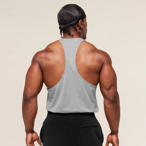 Débardeur Stringer Homme Personnalisé pour la Musculation et le Fitness – Léger, Respirant, Écologique en Polyester/Coton - Product Image 3