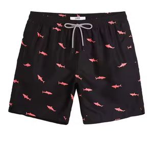 INDEX Pantalones cortos de baño de secado rápido para hombre con estampado de estrellas de mar, azules, de poliéster, UPF 50, para uso en exteriores - Product Image 4