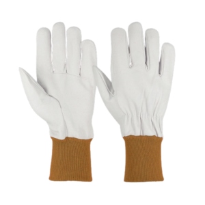 Sheep Grain Leather CE Certified Safety <b>Gloves</b> Adjustable Wristband Soft Comfortable Heavy Duty Construction <b>Driver</b> Heat - Product Image 6