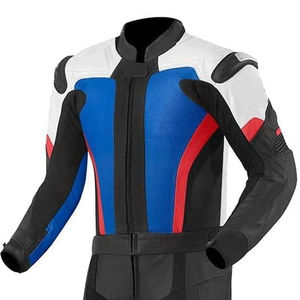 Combinaison de moto en cuir imprimé en gros, deux pièces, équipement de protection pour moto, imperméable et respirant - Product Image 4