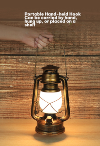 Tragbare Dimmbare LED-Nachtlampe im Petroleum-Stil für Nachttisch, Camping und Garten - für Campinglampen - Product Image 4