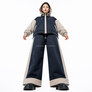 Traje Deportivo Personalizado de Fábrica para Mujer, Multicolor, con Capucha, Cintura Elástica, Ropa Deportiva Impermeable, Nuevo - Product Image 3