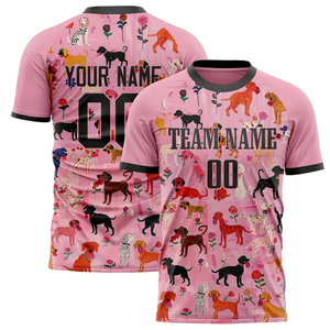 เสื้อฟุตบอลแบบยูนิเซ็กซ์ คอกลม แขนสั้น พิมพ์ลายการ์ตูนชื่อทีมและหมายเลขด้านหน้าด้วยเทคนิคฮีททรานเฟอร์ ระบายเหงื่อได้ดี - Product Image 2