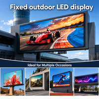 Layar LED Luar Ruangan IP65 P4.81 Kontras Tinggi, Layar Iklan Tetap, Video Wall Tanpa Sambungan, Solusi Grosir untuk Proyek DOOH