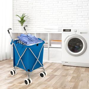 Carrito de Compras Plegable con Bolsa de Lona Extraíble Resistente al Agua - Product Image 2