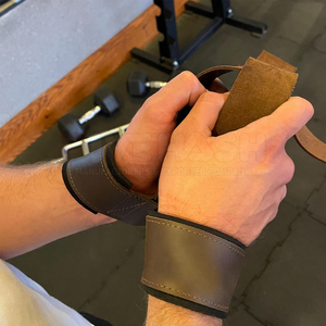 Sangles de levage en cuir de haute qualité, sangles robustes pour la musculation et le powerlifting - Product Image 3