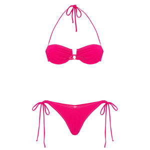 Nouvel Arrivage Soutien-gorge Femme Sexy Taille Haute à Fermeture Avant, Ensemble Imprimé en Spandex et Polyester, Broderie, Couleur Personnalisable - Product Image 1