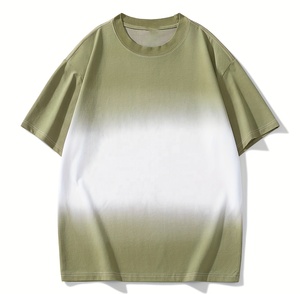 Vente en gros – T-shirt streetwear 100 % coton peigné, haute qualité, respirant, 400 g, style vintage oversize, avec logo personnalisé sérigraphié - Product Image 1