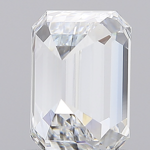 Diamant CVD de 5 carats, couleur D, clarté VVS2, taille émeraude, certifié IGI, pierre non montée pour la fabrication de bijoux - Product Image 1